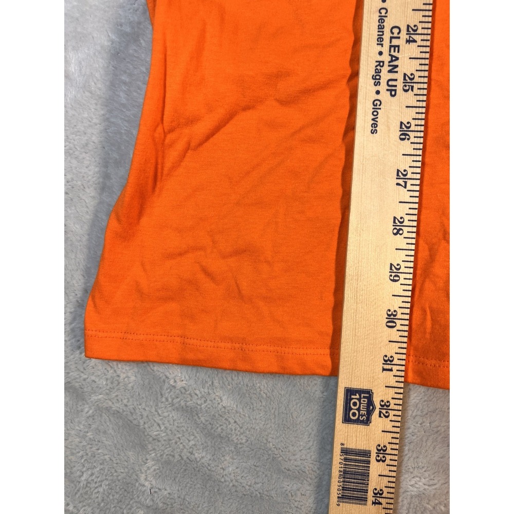 Nike Orange Long Sleeve Just Do It Graphic Shirt Mens XXL Cotton Tee‎ Big Swoosh - Picture 4 of 8